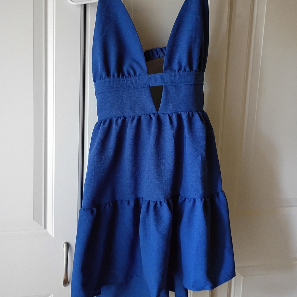 Blue Sleeveless Dress